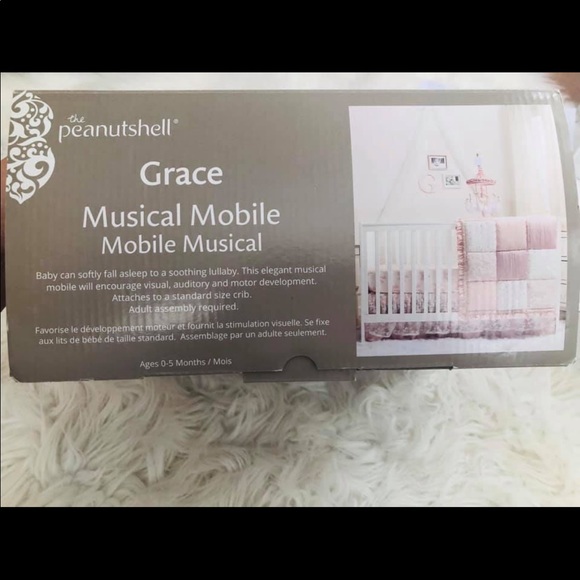Peanut Shell Other Grace Swan Musical Mobile Blush Color Poshmark